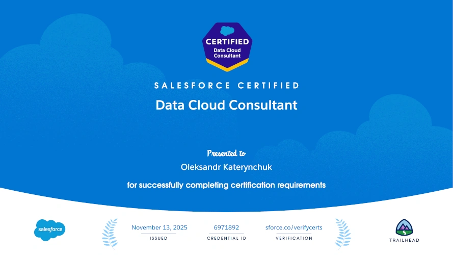 Salesforce Data Cloud Consultant Certification